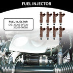 Set of 8 Fuel Injectors No. 23209-0F020 for Toyota 4Runner (2004–2009)