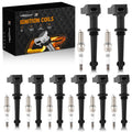 8X Ignition Coil & Spark Plug Pack for Jaguar Land Rover LR4 Range Rover (2010–2016)