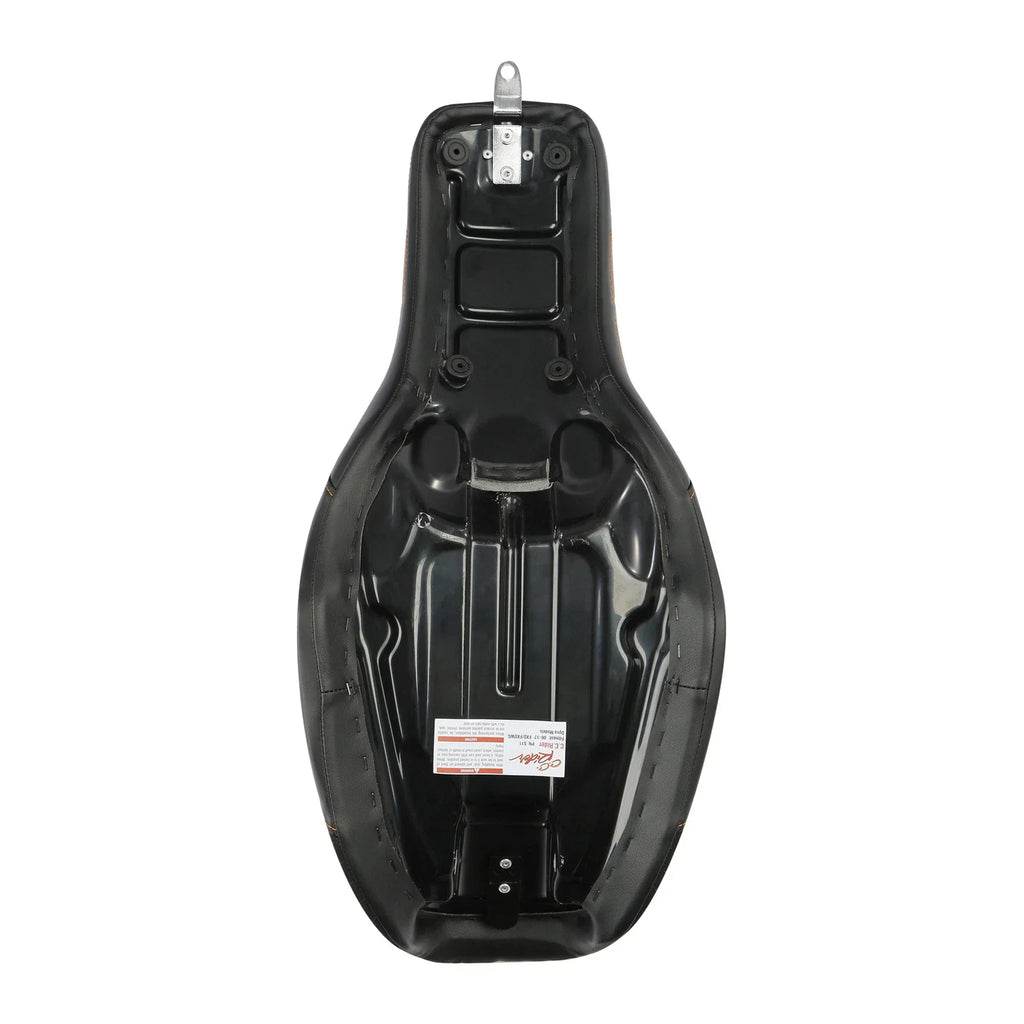 Black Brown Rider Passenger Seat for Harley Dyna Low Rider FXDL (2006-2017)