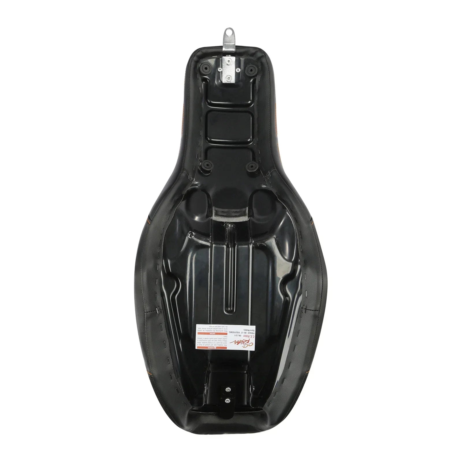 Black Brown Rider Passenger Seat for Harley Dyna Low Rider FXDL (2006-2017)