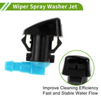 Windshield Washer Nozzle Set of 2 with Y Hose Connector for Chevrolet (2013–2017)