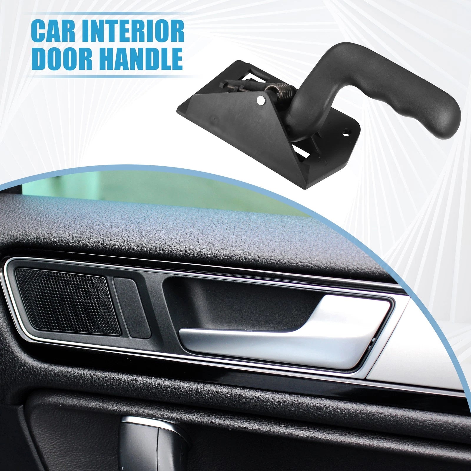 Left Interior Door Handle for Chevy Silverado (1999–2007) Black
