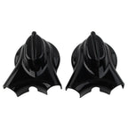 Black Rear Swingarm Axle Covers for Harley Heritage Softail (2008-2017)