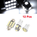 12PCS White LED Dome Light Kit for Nissan Rogue (2008–2013)