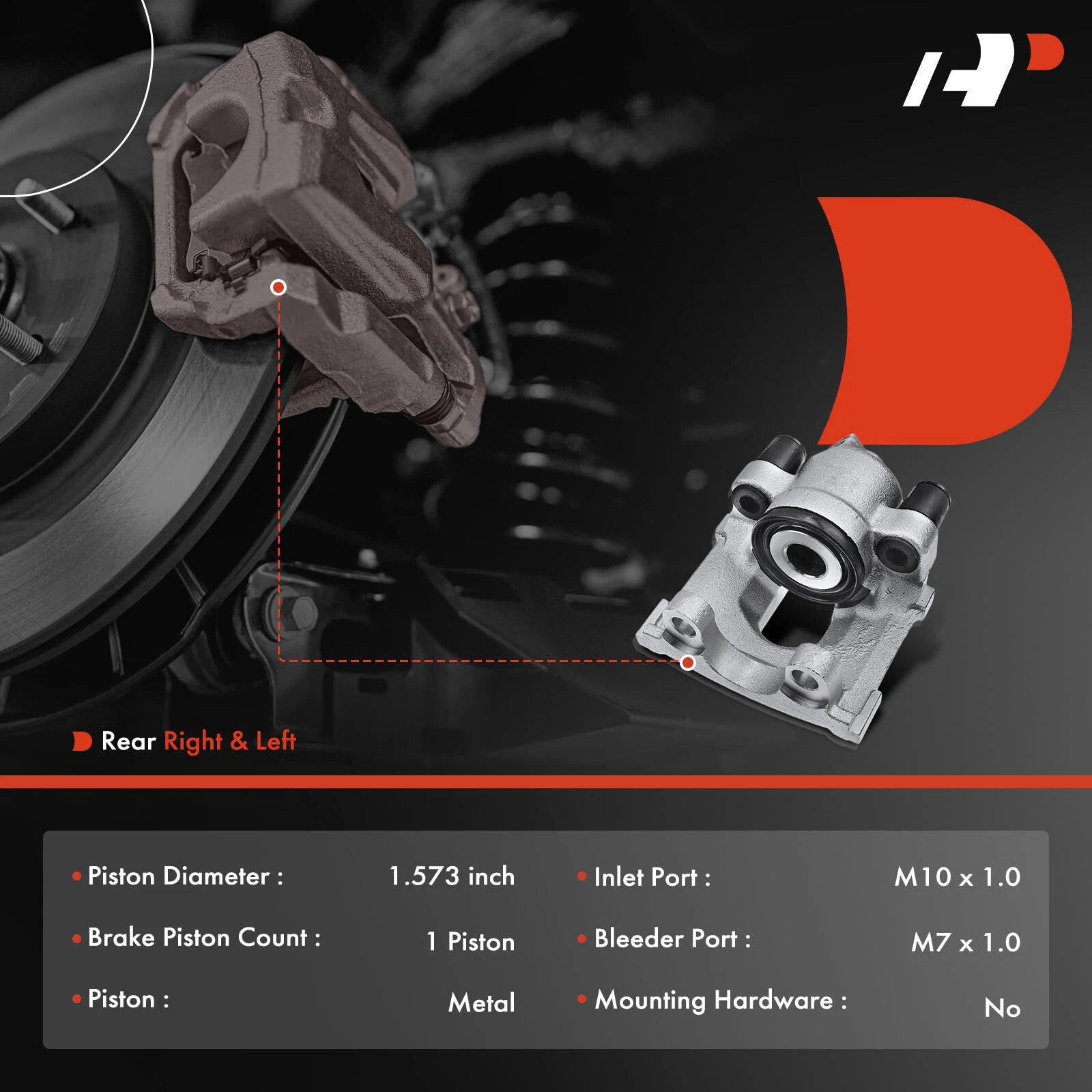 Pair Rear Brake Calipers for BMW Z4 (2003-2005)
