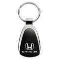 Black Teardrop Keychain - Officially Licensed for Honda Civic Si