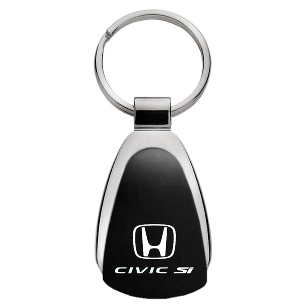 Black Teardrop Keychain - Officially Licensed for Honda Civic Si
