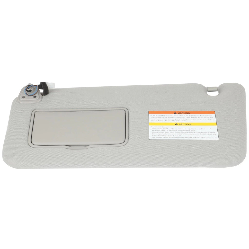 Left Driver Gray Sun Visor for Infiniti QX56 QX80 (2011–2016)