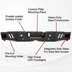 Front & Rear Bumper for Dodge Ram 2500 3500 (2010–2018) w/ LED Lights