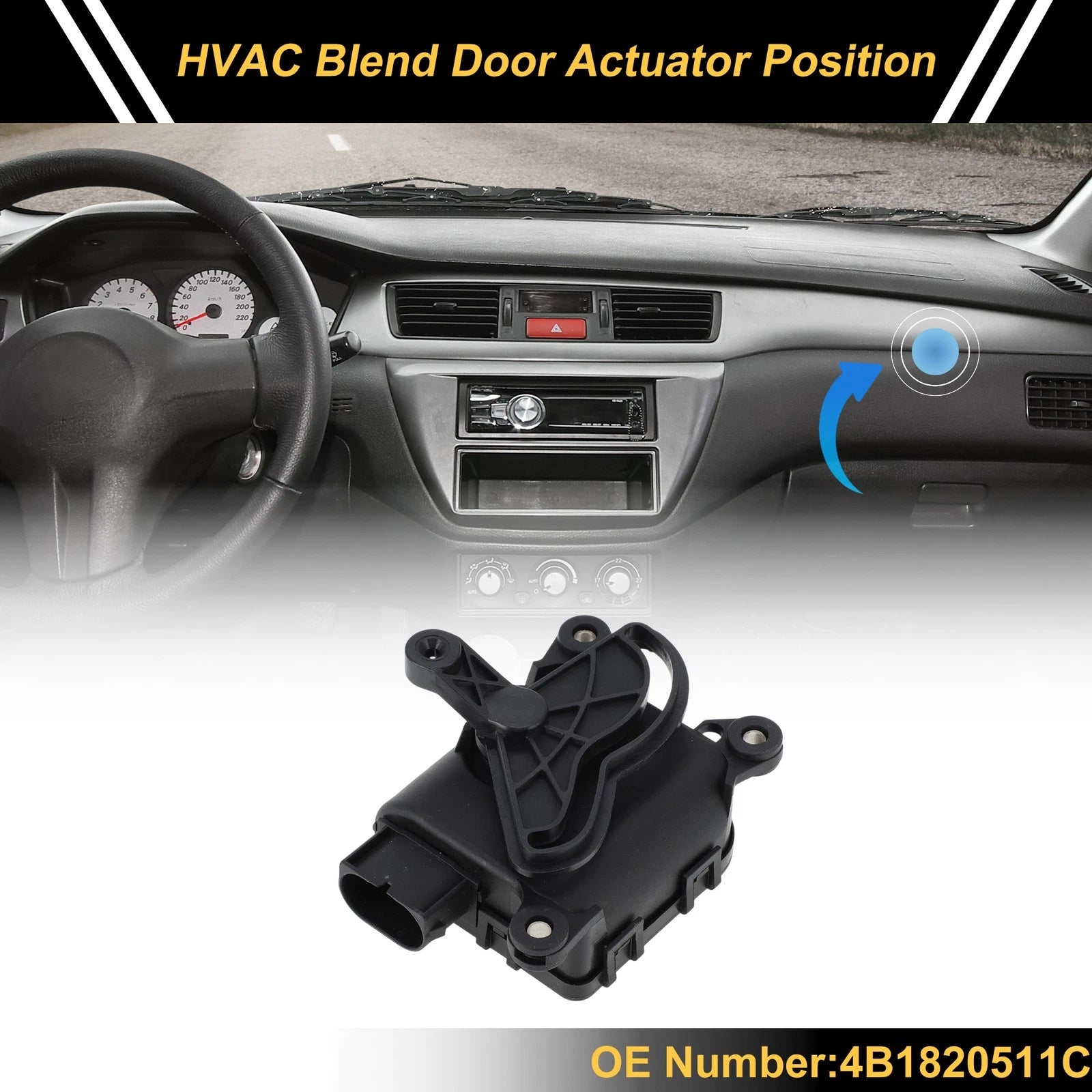 HVAC Heater Blend Door Actuator for Audi A6 Avant (2000–2005) No. 4B1820511C