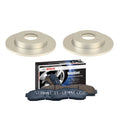 Set of 2 Bosch Rear Solid Rotors & Ceramic Brake Pads for Mazda 3 (2004–2009)