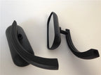 Black Custom Mini Oval Mirrors for Suzuki Savage Intruder Volusia (1996–2004)