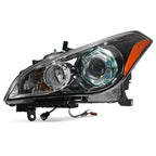 HID Headlight for Infiniti M37 (2011–2014) Left Black w/o Bulb w/o Ballast