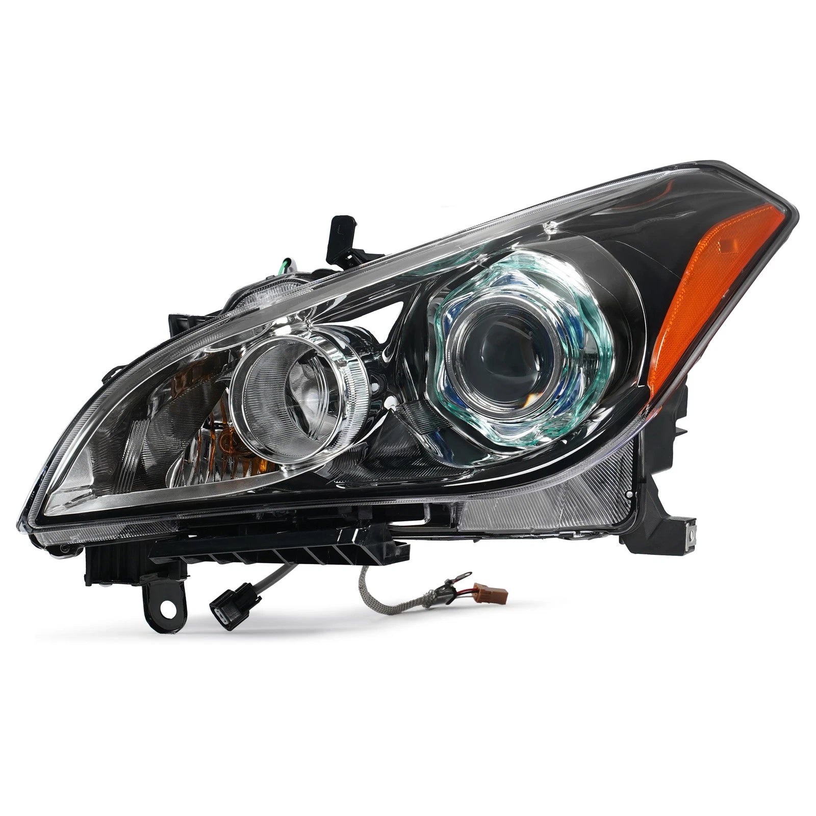 HID Headlight for Infiniti M37 (2011–2014) Left Black w/o Bulb w/o Ballast