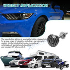 Pair Strength Carbon Fiber Style Button Bumper Quick Release Fasteners for Dodge (2013-2023)