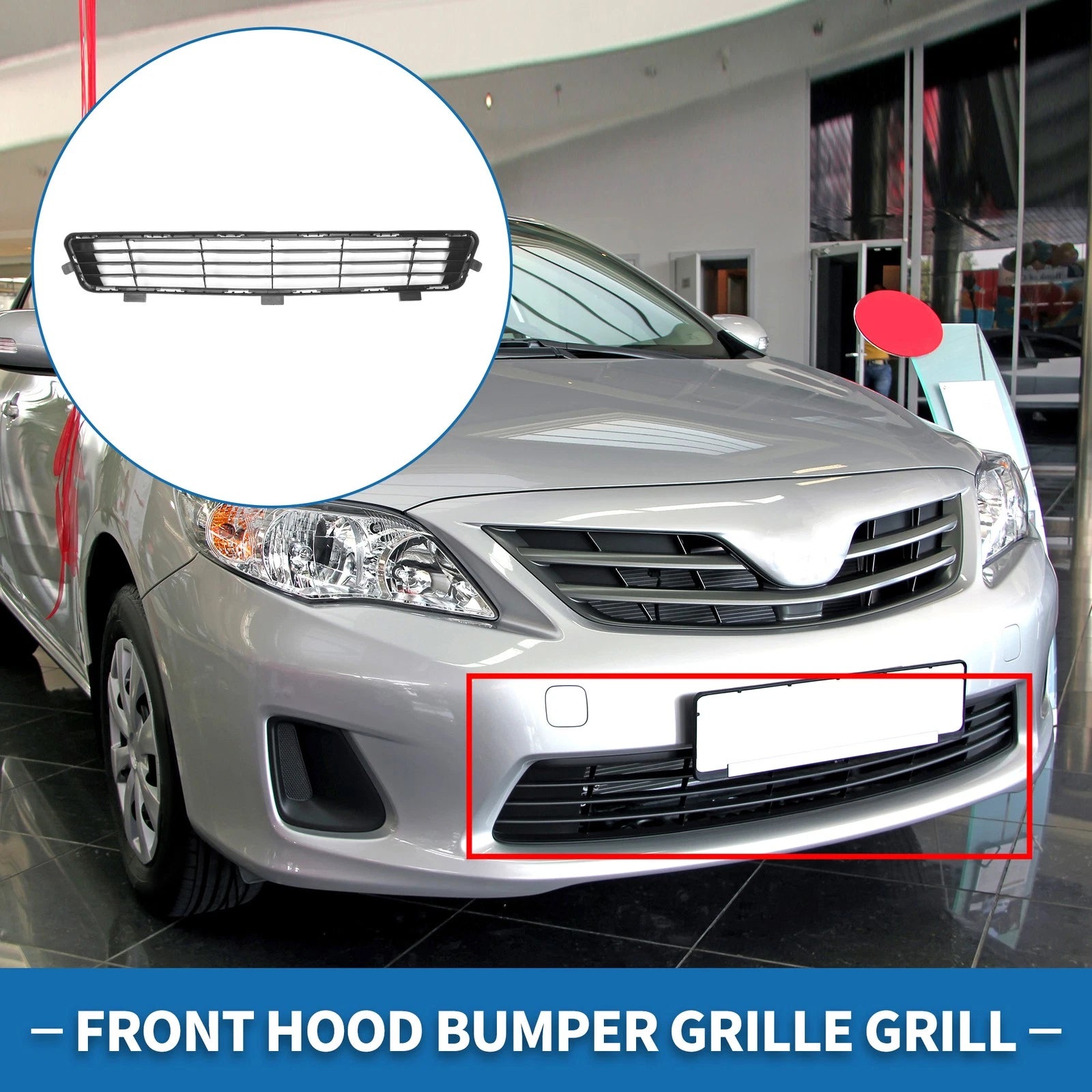 Front Hood Bumper Grille for Toyota Camry (2010) - Black