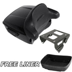 Trunk Backrest Solo Mount Rack for Harley Touring Street Glide (2014–2023)