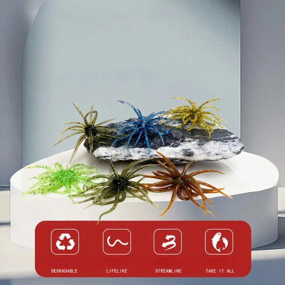 TPR Sea Urchin Lure 6cm 1.7g for Bass Fishing (Rivers, Ponds, Reservoirs)