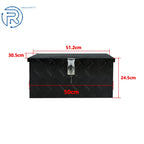 20" Black Aluminum Diamond Plate Tool Box for Pickup Truck RV