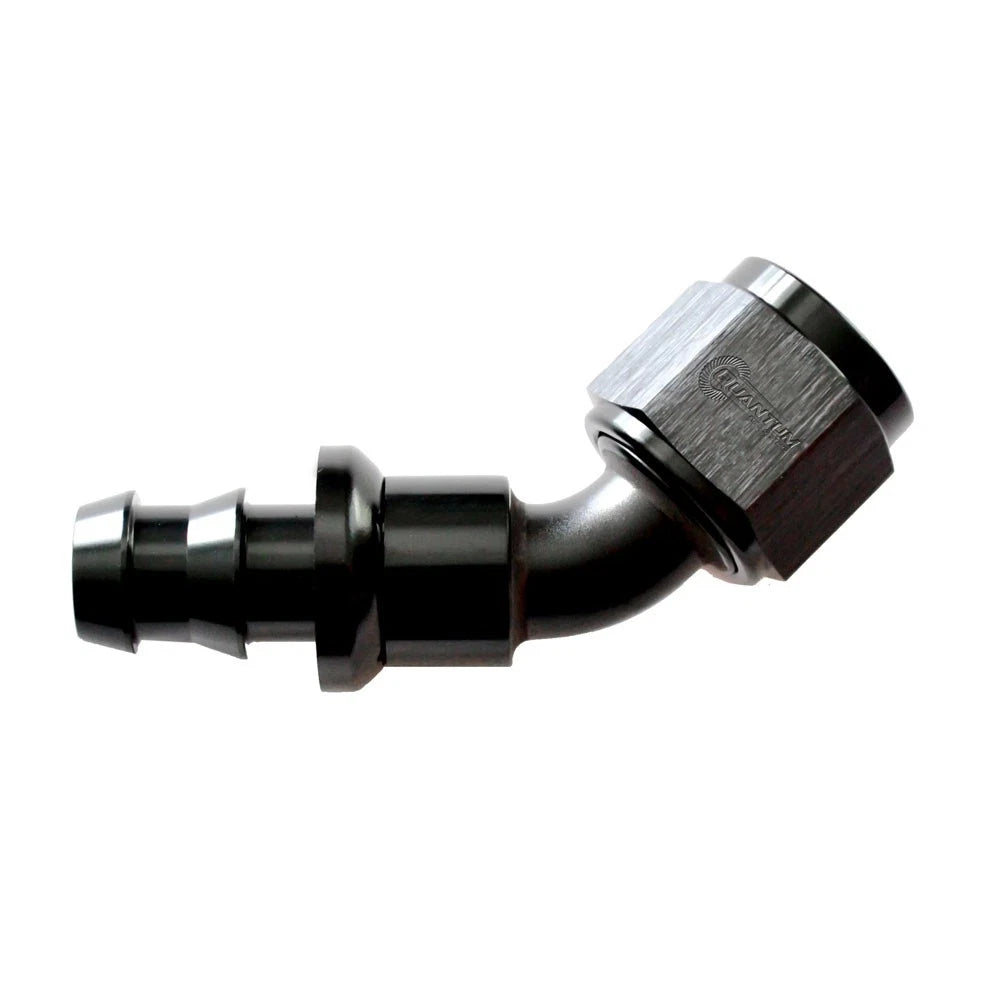 Push-Lok Swivel Hose End -8AN x 45 Degree for QFS-J3845-3