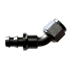 Push-Lok Swivel Hose End -8AN x 45 Degree for QFS-J3845-3