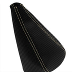 Manual Shift Boot Cover for Honda Civic (1998–2002) Carbon Fiber Beige Stitch