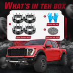 Set of 4 Wheel Spacers 2" 8x6.5 9/16"x18 for Dodge Ram 2500 3500 (1994–2010)