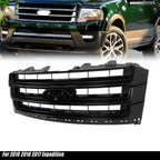 Front Grille Center Mesh for Ford Expedition (2015–2017) Gloss Black