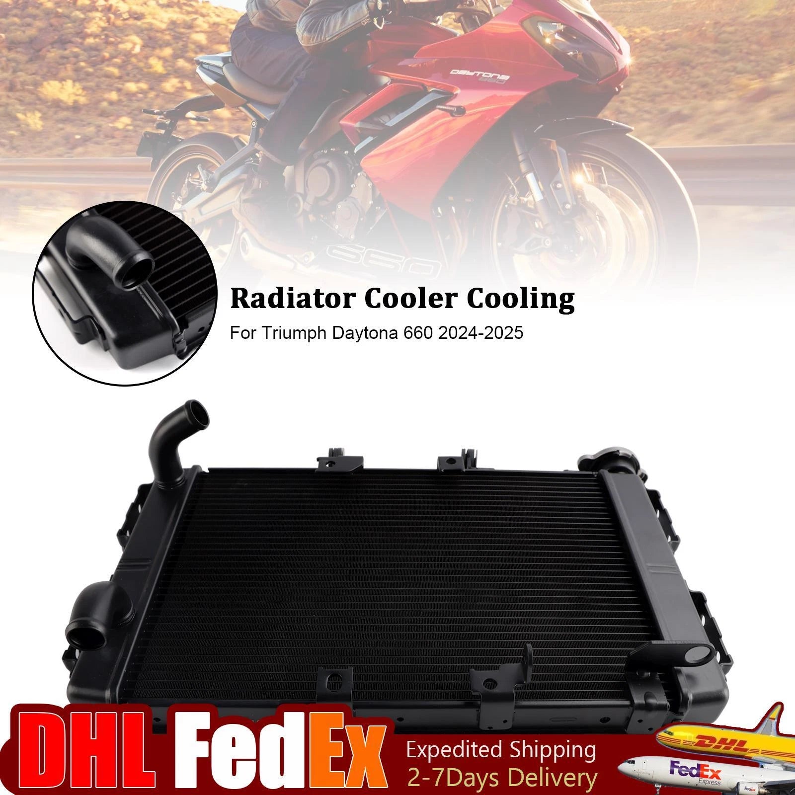 Radiator Cooling Engine Cooler for Daytona 660 (2024–2025)