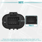 Rear View Mirror Switch for Chevrolet Malibu (2004–2008)
