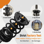 2X Front Struts Shock & Coil Springs Assembly for Kia Sorento (2011–2013)