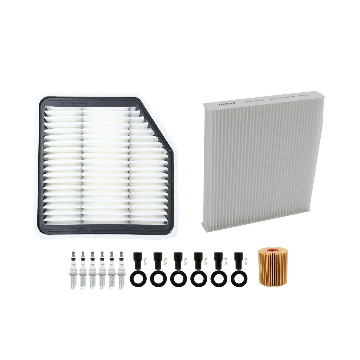 Tune Up Kit with 6 NGK Spark Plugs & Boots for Lexus GS350 IS250 IS350 (2006–2019)