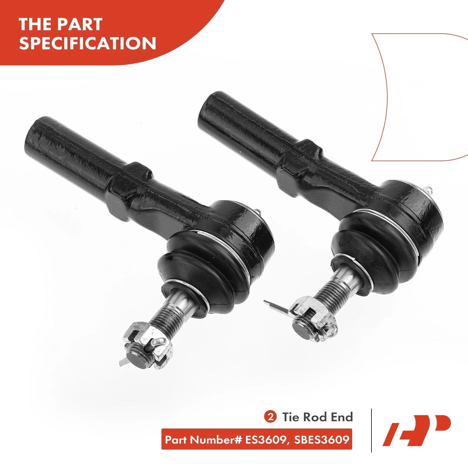 10x Tie Rod End Ball Joint for Chevy Silverado 1500 HD (2001–2007)