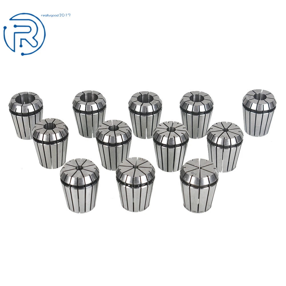 Set of 12 ER32 Spring Collets for CNC Lathe Engraving Machine