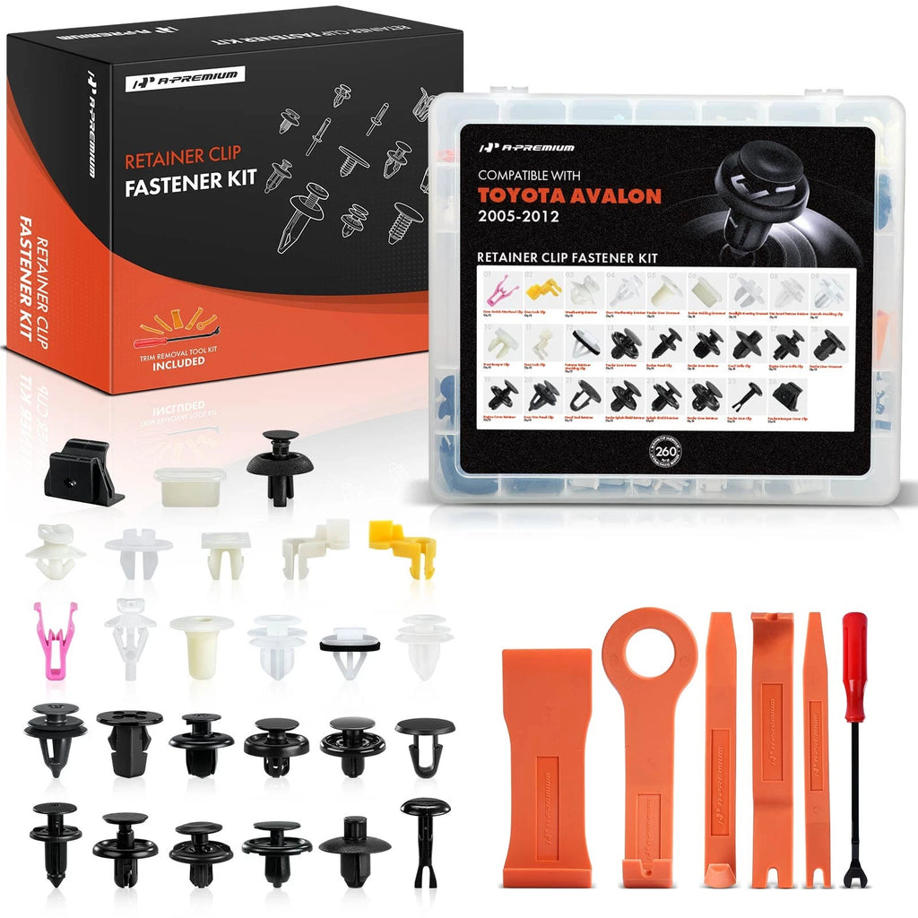 Fasteners Bumper Fender Trim Clips Kit for Toyota Avalon (2005–2012)