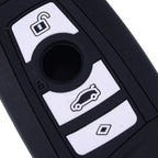Key Case Cover for BMW 3 Button Silicone Keyless Key (2012-2019)
