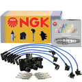Set of 6 NGK DIS Ignition Coil Wires & Laser Platinum Spark Plugs for Ford 4.0 V6