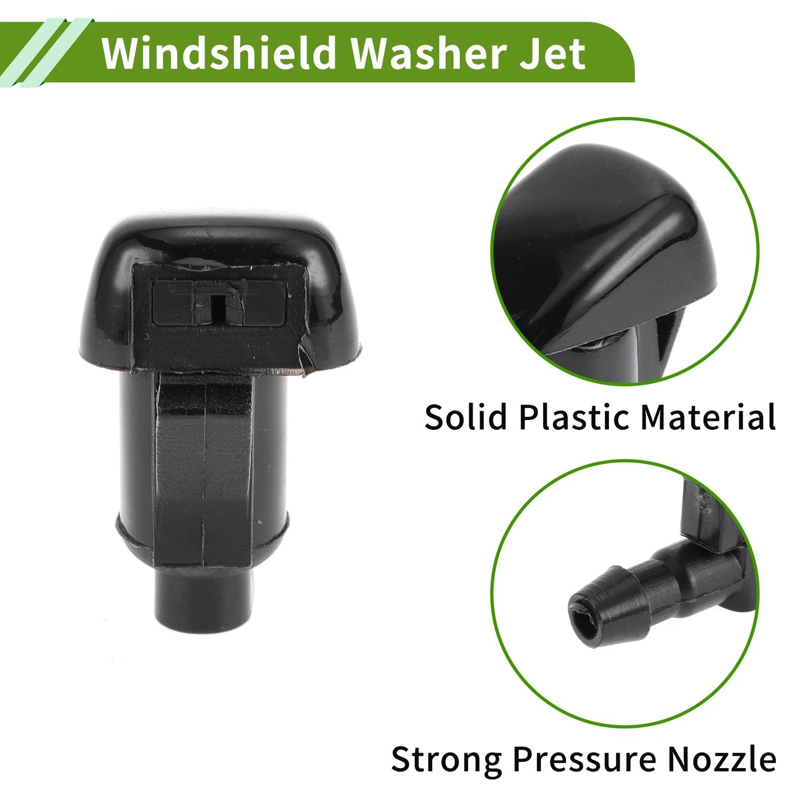 Windshield Washer Nozzle Set with Hose Connector for Pontiac (No. 15247800)