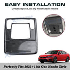 Carbon Fiber Pattern Reading Light Cover Trim for Honda Civic 2022-2025