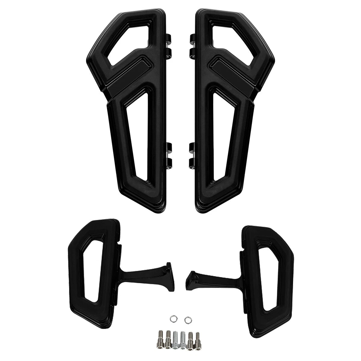 Front & Rear Floorboard Footboards for Harley Touring Road King Glide (2000–2026)