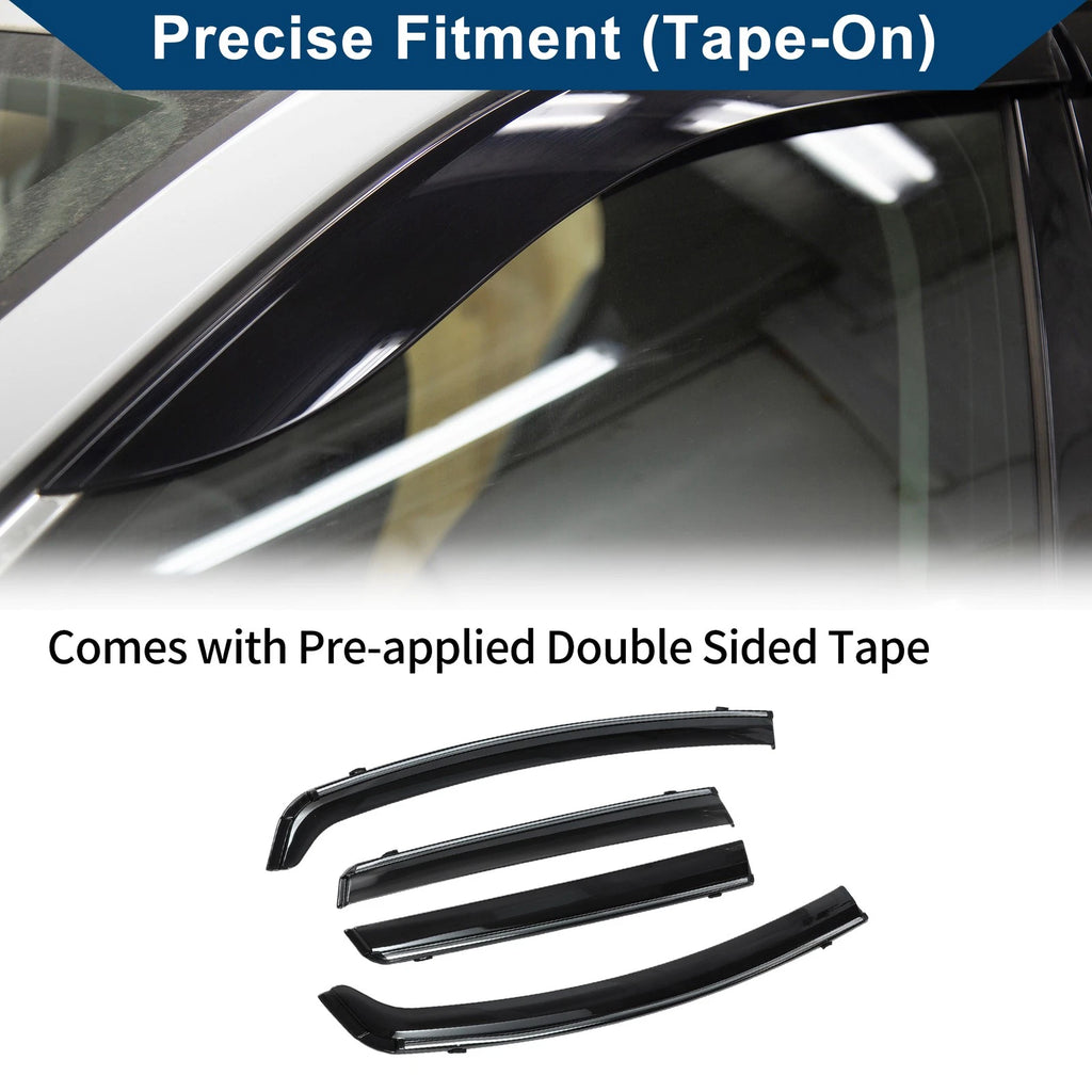 Set of 4 Window Deflectors for Honda Fit (2015–2020) - Side Vent Visors