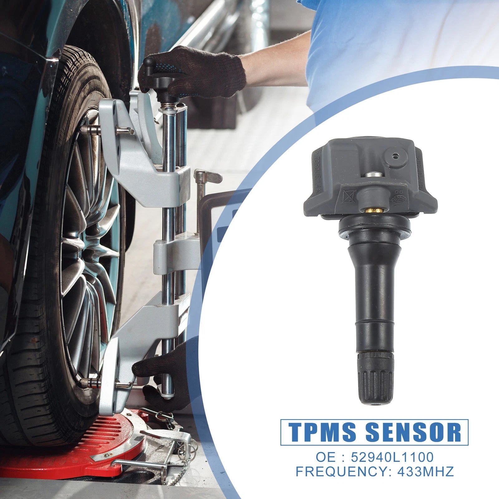 Set of 4 TPMS Sensors No. 52940L1100 for Hyundai Sonata (2019–2020)