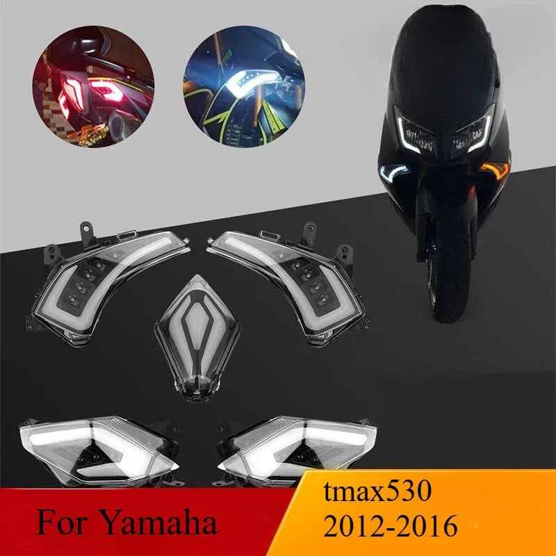 2 x Rear brake light LED/front turn indicator for Yamaha TMAX530 (2012–2016)