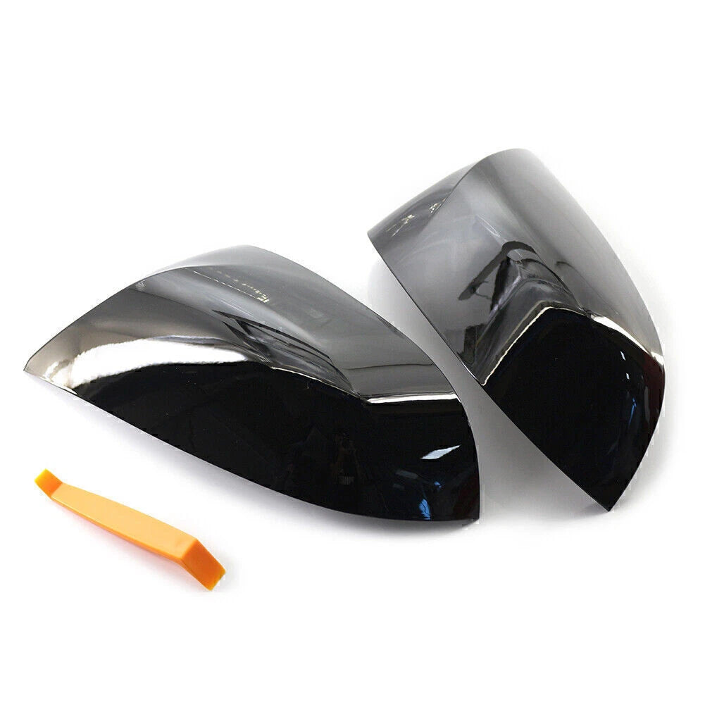 1 Pair ABS Gloss Black Mirror Cover Caps for BMW X3 X4 X5 X6 X7 (2018–2023)