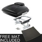 Matt Black Razor Trunk Pad Mount Rack for Harley Touring Road Glide (1997–2008)