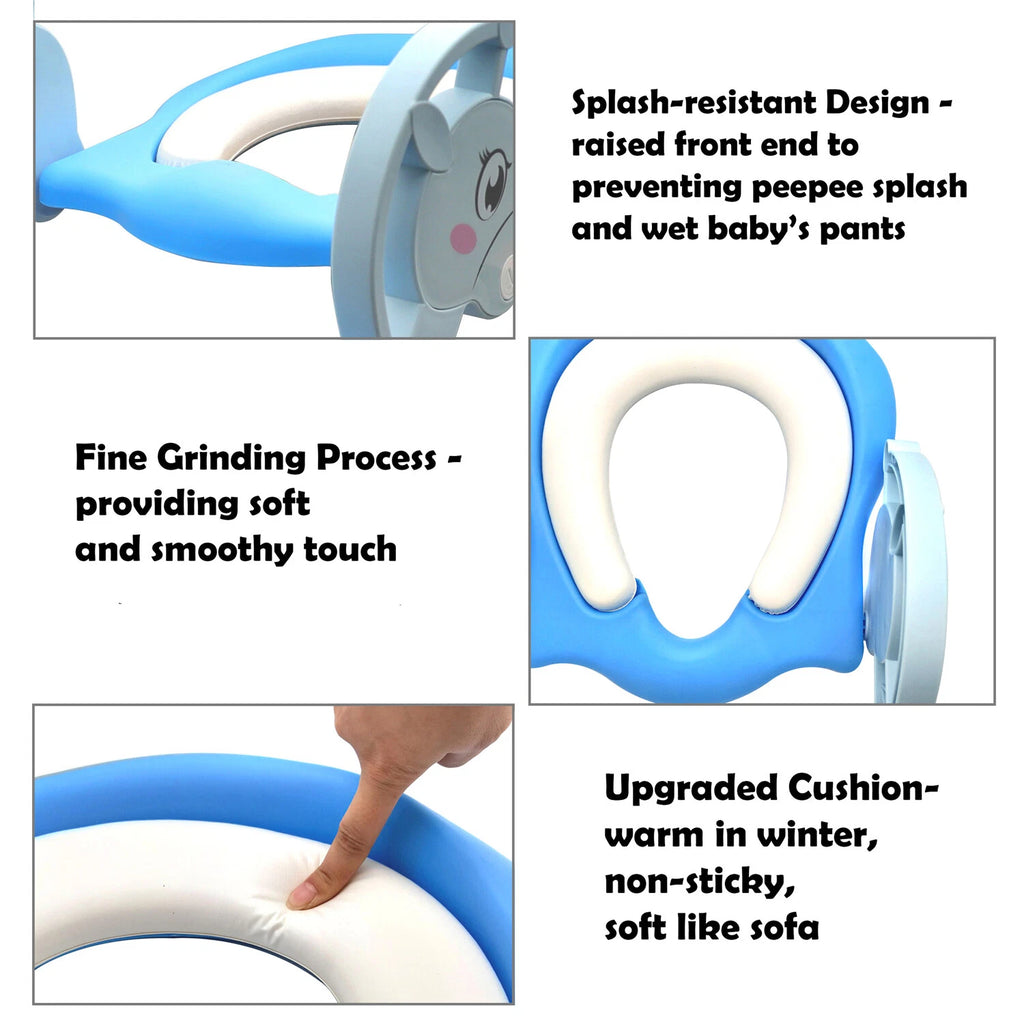 Potty Training Seat with Step Ladder for Kids (Fits Most Toilets)