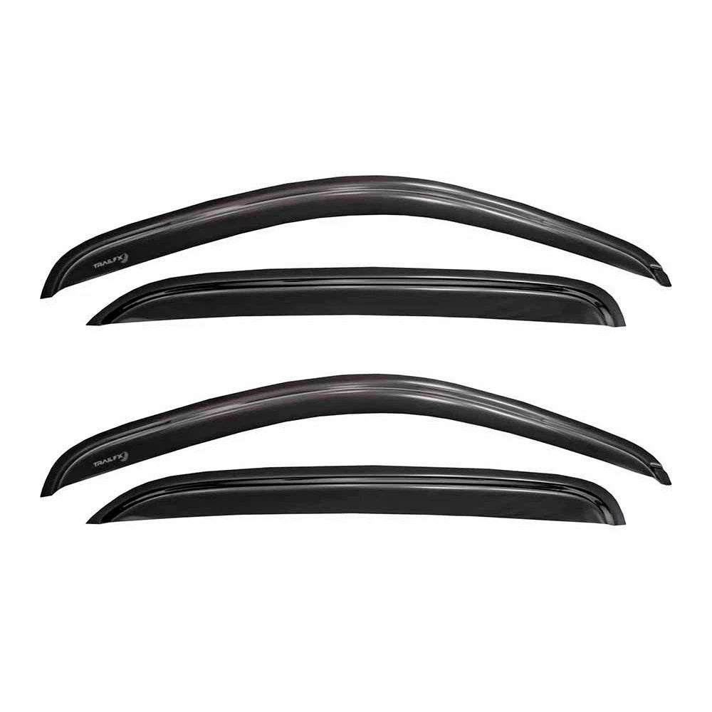 4pc Outside Channel Side Window Deflector for 2007-2013 Silverado/Sierra Ext Cab