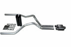 2.5" Dual Exhaust Kit for Ford F150 (2021–2025) - 1 Chamber Muffler, Black Tips