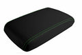 Console Lid Pull Over Cover Leather for Dodge Challenger (2008–2014) Green Stitch