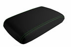 Console Lid Pull Over Cover Leather for Dodge Challenger (2008–2014) Green Stitch